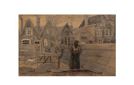 Sien's mother's house seen from the back yard
