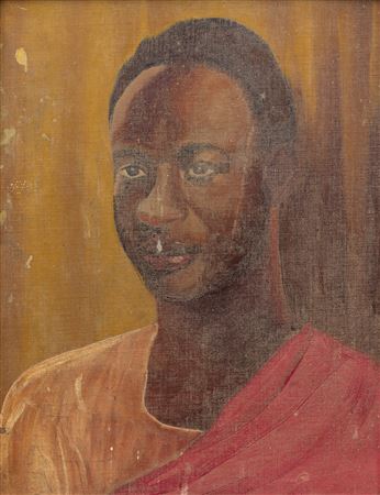 Portrait of Kwame Nkrumah by Uche Okeke - Auction record, sale price, and art valuation. Compare with similar artists and explore comparable artworks.