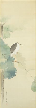 Egret and Moon