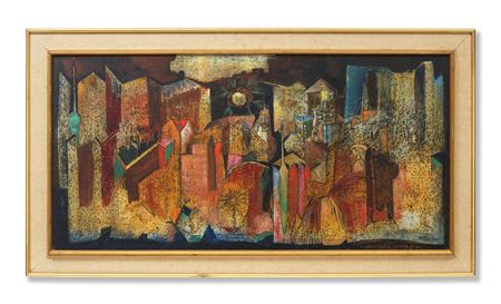 Untitled (Townscape) by Sadanand K Bakre - Auction record, sale price, and art valuation. Compare with similar artists and explore comparable artworks.