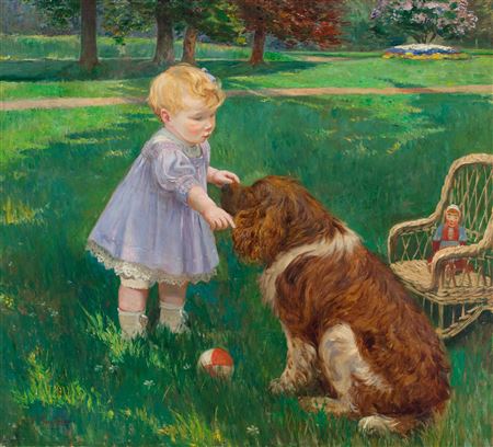 Teaching to sit by Fernand Gaudfroy - Auction record, sale price, and art valuation. Compare with similar artists and explore comparable artworks.