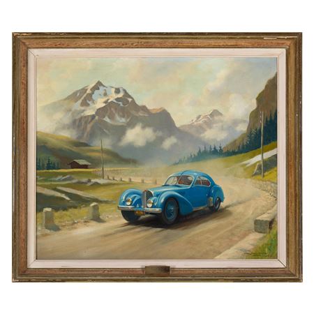 Bugatti Atlantic Type 57SC by Roy Nockolds - Auction record, sale price, and art valuation. Compare with similar artists and explore comparable artworks.