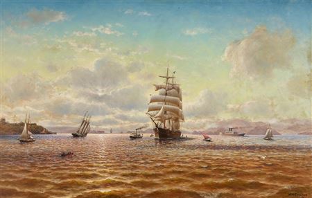 Sample artwork by William Alexander Coulter (1849 - 1936), known for marine and landscape painting, illustration - View similar artists and auction records