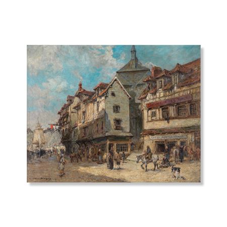 Sample artwork by Adrien Gabriel Voisard-Margerie (1867 - 1954), known for genre painting - View similar artists and auction records