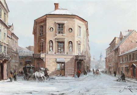 Winter scenery from Warsaw