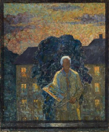 Self-portrait as painter.