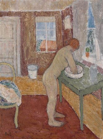 Woman at a sink