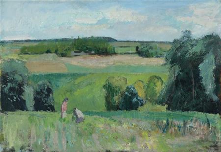 Landscape by Poul Christensen - Auction record, sale price, and art valuation. Compare with similar artists and explore comparable artworks.