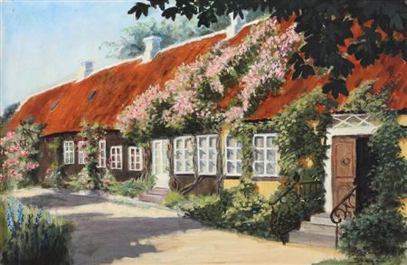 A Summer day at the house of P. S. Krøyer in Skagen.