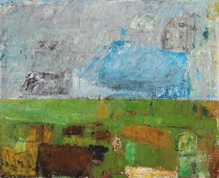 “Marklandskab, regn” by Lili Ege - Auction record, sale price, and art valuation. Compare with similar artists and explore comparable artworks.