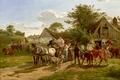 “Parti af et Dyrskue”. A cattle show.