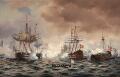 “Slaget paa Kjøbenhavns Rhed d. 2. april 1801, set fra den nordlige Kaj”.