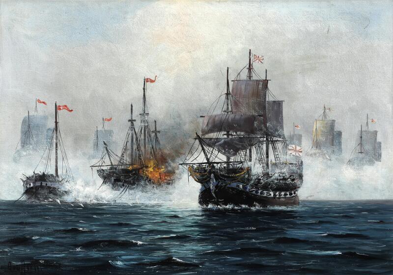 The Battle of Copenhagen in 1801.
