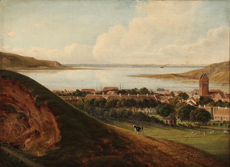 A view of Lemvig by Niels Gronbeck Rademacher - Auction record, sale price, and art valuation. Compare with similar artists and explore comparable artworks.