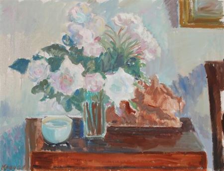 “Rosenbuket” by Ellen Krause Rorup - Auction record, sale price, and art valuation. Compare with similar artists and explore comparable artworks.
