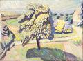 Landscape with trees.