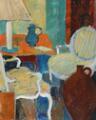 Interior from a living room by Ellen Krause Rorup - Auction record, sale price, and art valuation. Compare with similar artists and explore comparable artworks.