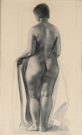 The back of a woman. by Aage Sikker-Hansen - Auction record, sale price, and art valuation. Compare with similar artists and explore comparable artworks.