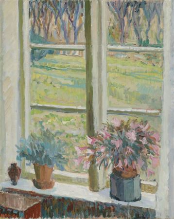Windoe with flowers, 1985.