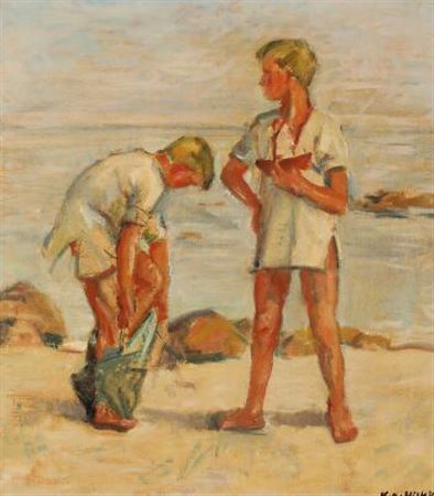 Boys on the beach