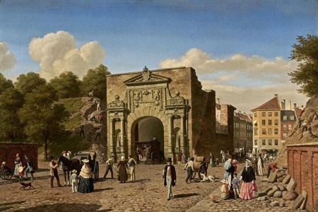“Parti af Vesterport under Nedbrydningen”. View of the demolition of the city gate Vesterport in Copenhagen by Heinrich Hansen - Auction record, sale price, and art valuation. Compare with similar artists and explore comparable artworks.