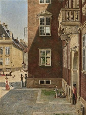 View from a window in C.W. Eckersberg's studio in a wing of Charlottenborg. C. 1829. by Wilhelm Marstrand - Auction record, sale price, and art valuation. Compare with similar artists and explore comparable artworks.