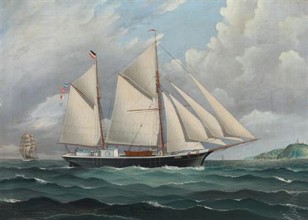 A ship's portrait of “Anna, Rendsburg”.