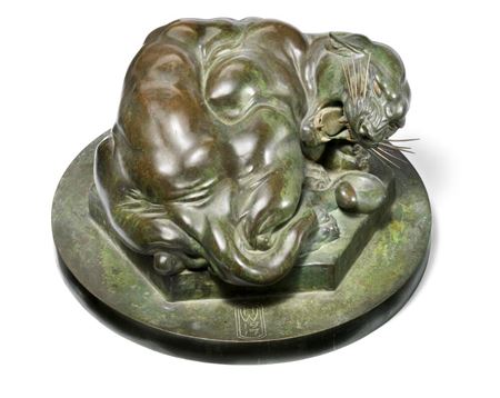 Snarling panther by Holger Wederkinch - Auction record, sale price, and art valuation. Compare with similar artists and explore comparable artworks.