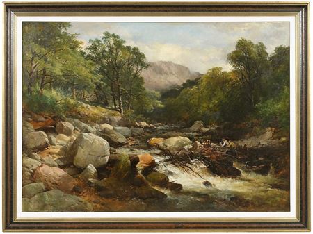 Sample artwork by John Syer (1815 - 1885), known for coastal, mountain and landscape painting - View similar artists and auction records
