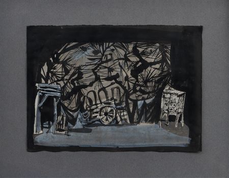 Untitled (setting for "Revanche"), 1950.