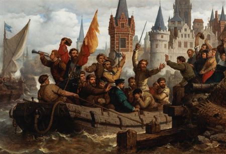 Rückkehr der Krieger nach der Belagerung von Antwerpen 1571