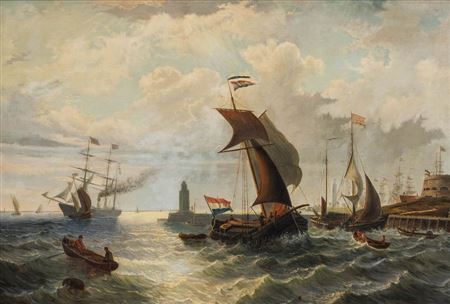 Port entrance of Amsterdam