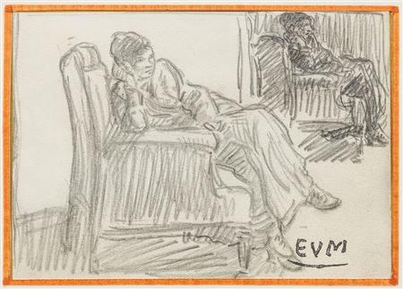 Woman in seat.