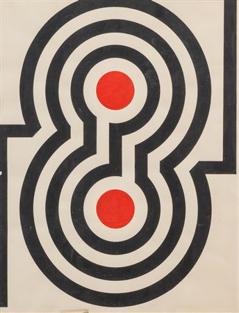 'Compositie met rode bol 5', 1967.