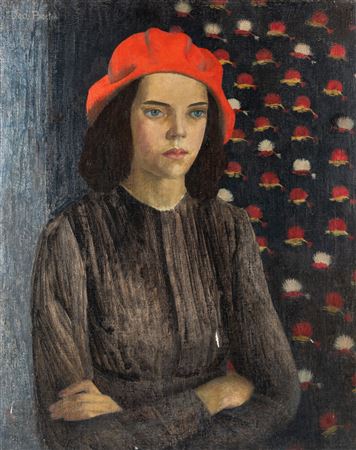 Girl in a Black Dress (c. 1915)