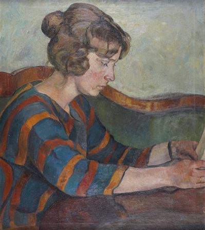 Portrait of Lulu Ziegler (1903-1973) by Siegfried Neuhaus - Auction record, sale price, and art valuation. Compare with similar artists and explore comparable artworks.