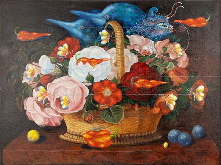 "Flora's Dream Basket" by Ardy Struwer - Auction record, sale price, and art valuation. Compare with similar artists and explore comparable artworks.