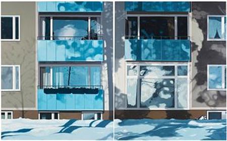 'Kind of Blue' -Diptych