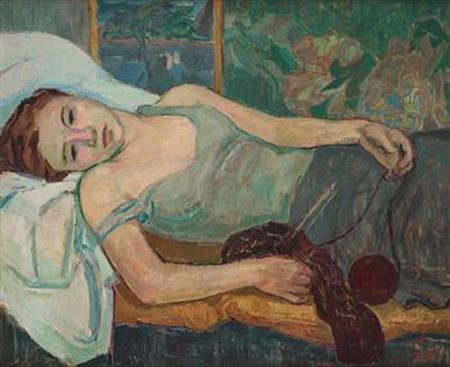 "Vila" (Self-portrait) by Tove Marinka Jansson - Auction record, sale price, and art valuation. Compare with similar artists and explore comparable artworks.