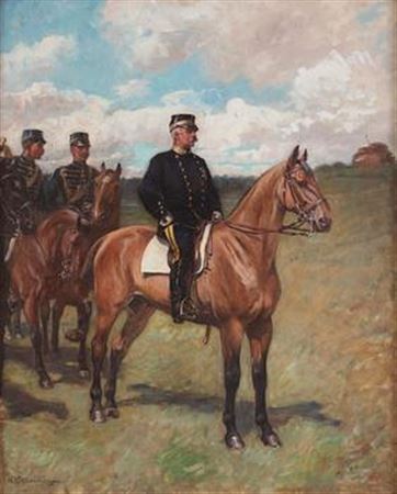 Portrait depicting General Bror Cederström (1824-1893) by Gustaf Olof Cederstrom - Auction record, sale price, and art valuation. Compare with similar artists and explore comparable artworks.