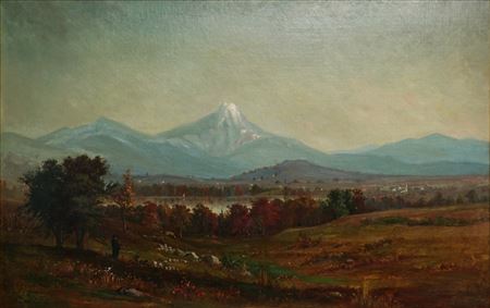 'View of the Presidential Range of the White Mountains from Littleton, New Hampshire'