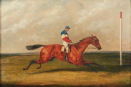 Racing Scene - Single Horse and Jockey