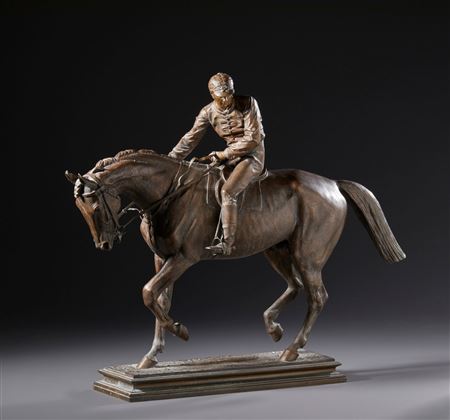 Jockey on horseback