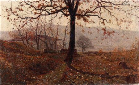 Sample artwork by Giuseppe Pellizza da Volpedo (1868 - 1907), known for neo-impressionist portrait and landscape painting, symbolism - View similar artists and auction records