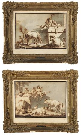 Landscapes with resting peasants and armenti (2)