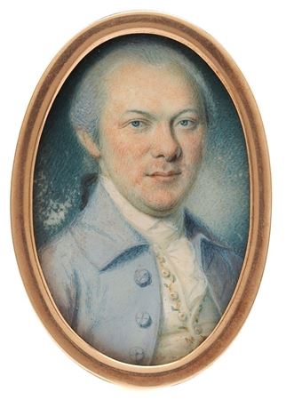 Oval bust portrait of David McMechan (Maryland, c. 1754-1810)