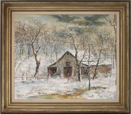 Barn in Snow, 1980