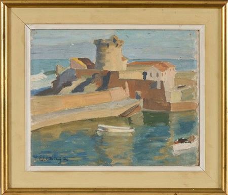 Socoa Fort by Helene Elizaga - Auction record, sale price, and art valuation. Compare with similar artists and explore comparable artworks.