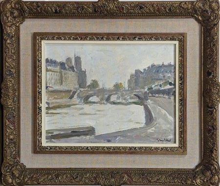 Paris, the banks of the Seine by Miguel Angel Alvarez - Auction record, sale price, and art valuation. Compare with similar artists and explore comparable artworks.