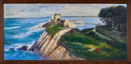 Socoa Fort at Ciboure by Pierre Almes - Auction record, sale price, and art valuation. Compare with similar artists and explore comparable artworks.